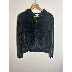 Vintage Victoria Secret PINK Women Hoodie Sweatshirt Sz S Y2K Full Zip Velvet